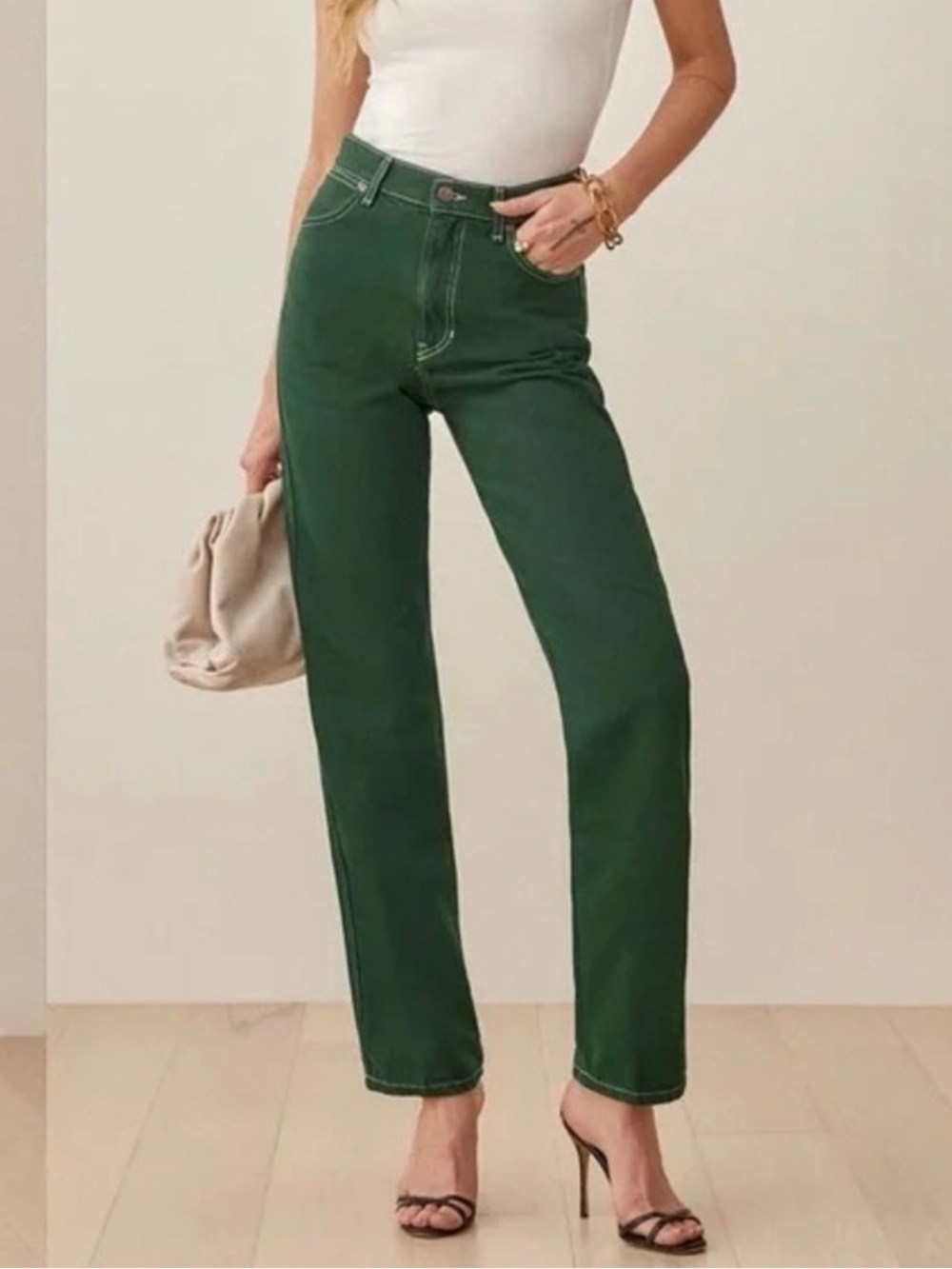 Reformation Cowboy High Rise Straight Jeans